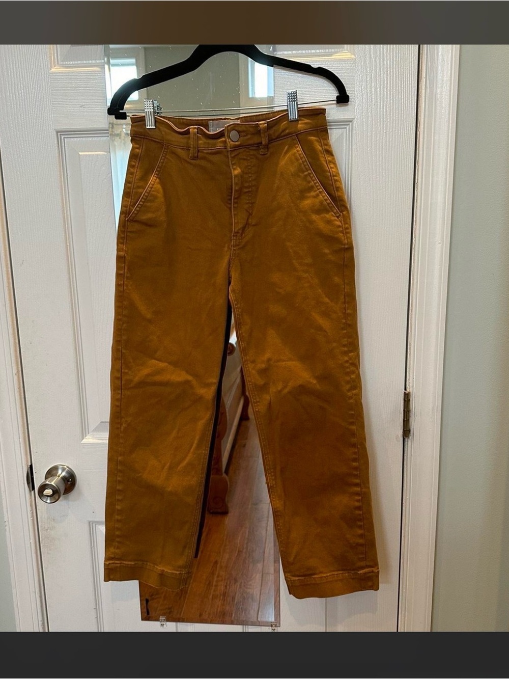 Everlane Straight-Leg Utility Pants in Camel Brown 4